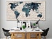 World map canvas World map decor Large world map Travel art Push pin map canvas Extra large wall art Travel poster Push pin canvas World map 