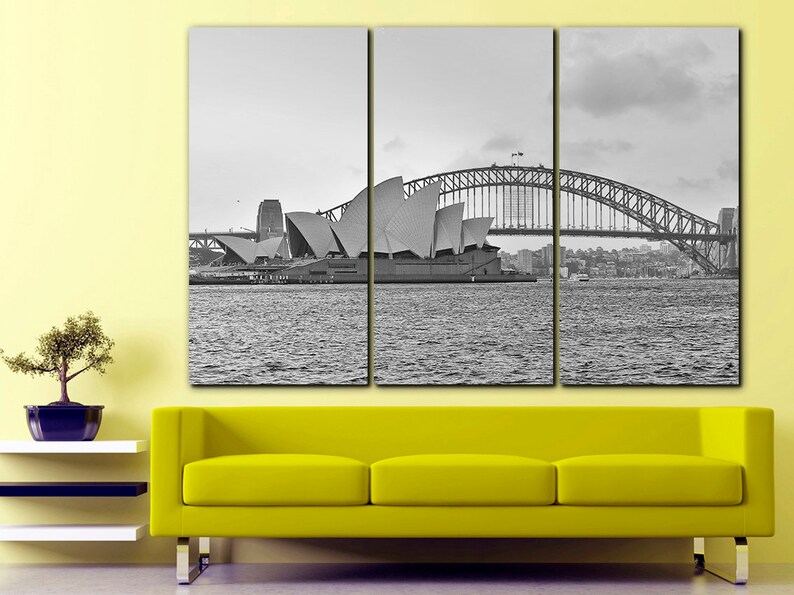 Sydney Canvas Street Map Print Sydney Wall Art Australia Art Etsy