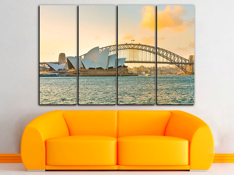 Sydney Canvas Street Map Print Sydney Wall Art Australia Art Etsy