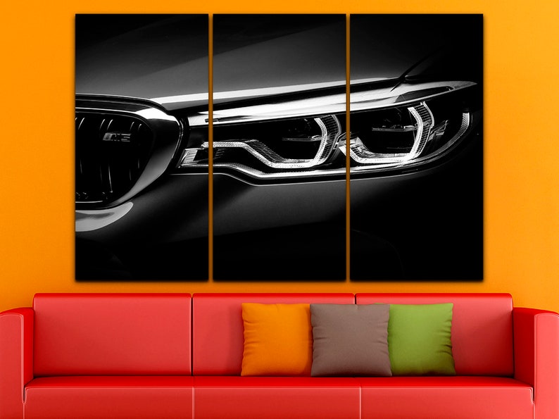 BMW canvas Car print BMW car art Engine canvas Nursery art BMW poster Kids room decor Sports car print Car art decor Gift idea Construction