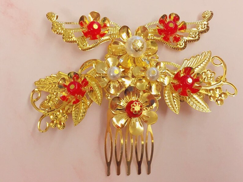 More Designs Traditional Chinese Bridal Hair Pin Set Hair Etsy