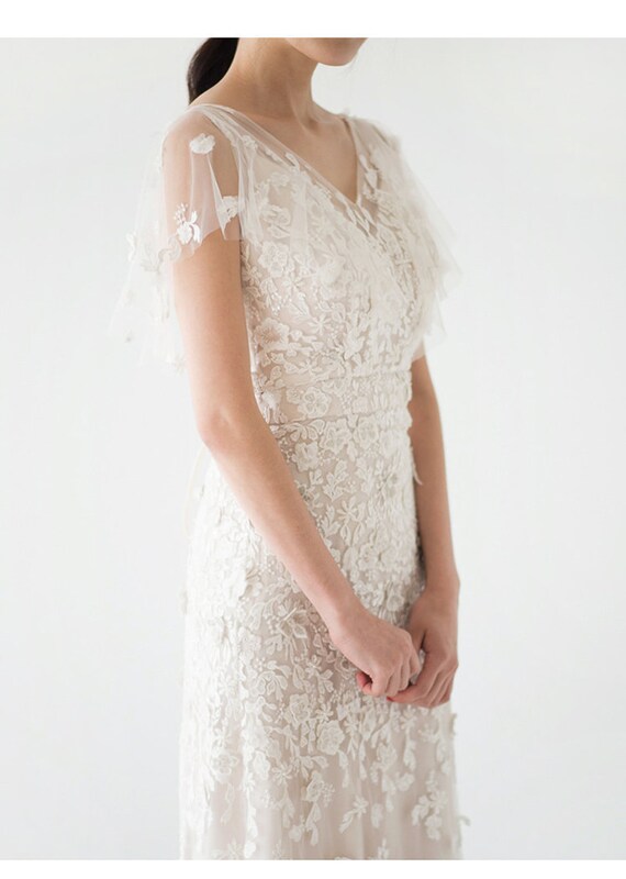 Sy Italian Lace Wedding Dress Vintage Wedding Dress Etsy