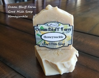 Ocean Bluff Farm Honeysuckle Goat Milk Soap