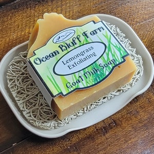 Ocean Bluff Farm Lemongrass Exfoliating Goat Milk Soap image 2