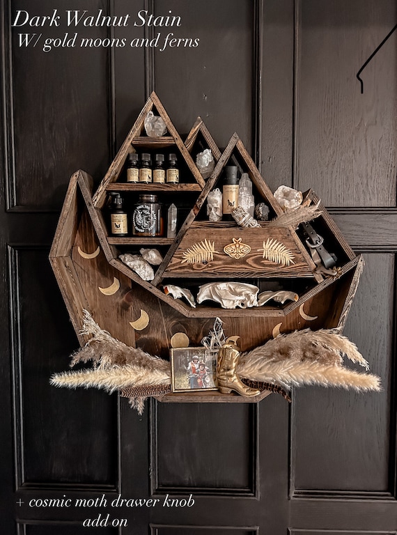 【新品】Magical Furniture / Truss Shelf Mountain Moon Shelf, Essential Oil Storage, Witchy Crystal Display