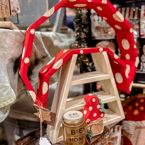 Handmade Mushroom Shelf, Cottagecore Decor, Crystal & Essential Oil Display image 5