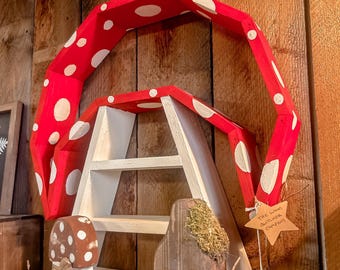 Handmade Mushroom Shelf, Cottagecore Decor, Crystal & Essential Oil Display