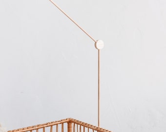 Baby Mobile Holder for Crib - Wooden Cot Mobiles Arm from Ash - Babies Nursery Furniture