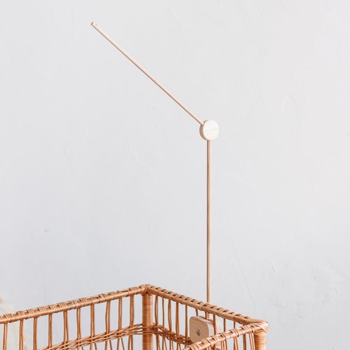 Baby Mobile Holder for Crib Wooden Cot Mobiles Arm From Ash Etsy
