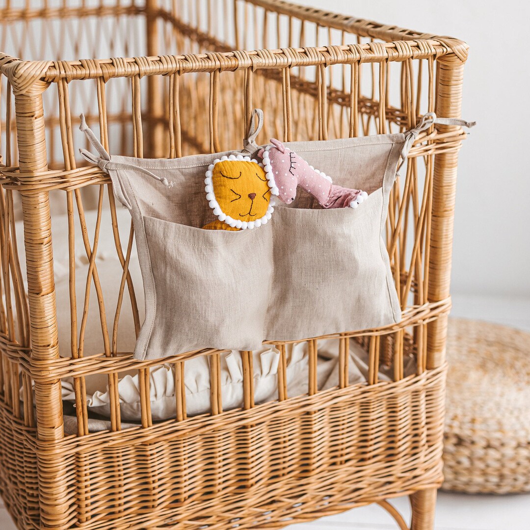 Nursery Crib Organizer Toddler Bed Pockets for Toys Baby Etsy UK