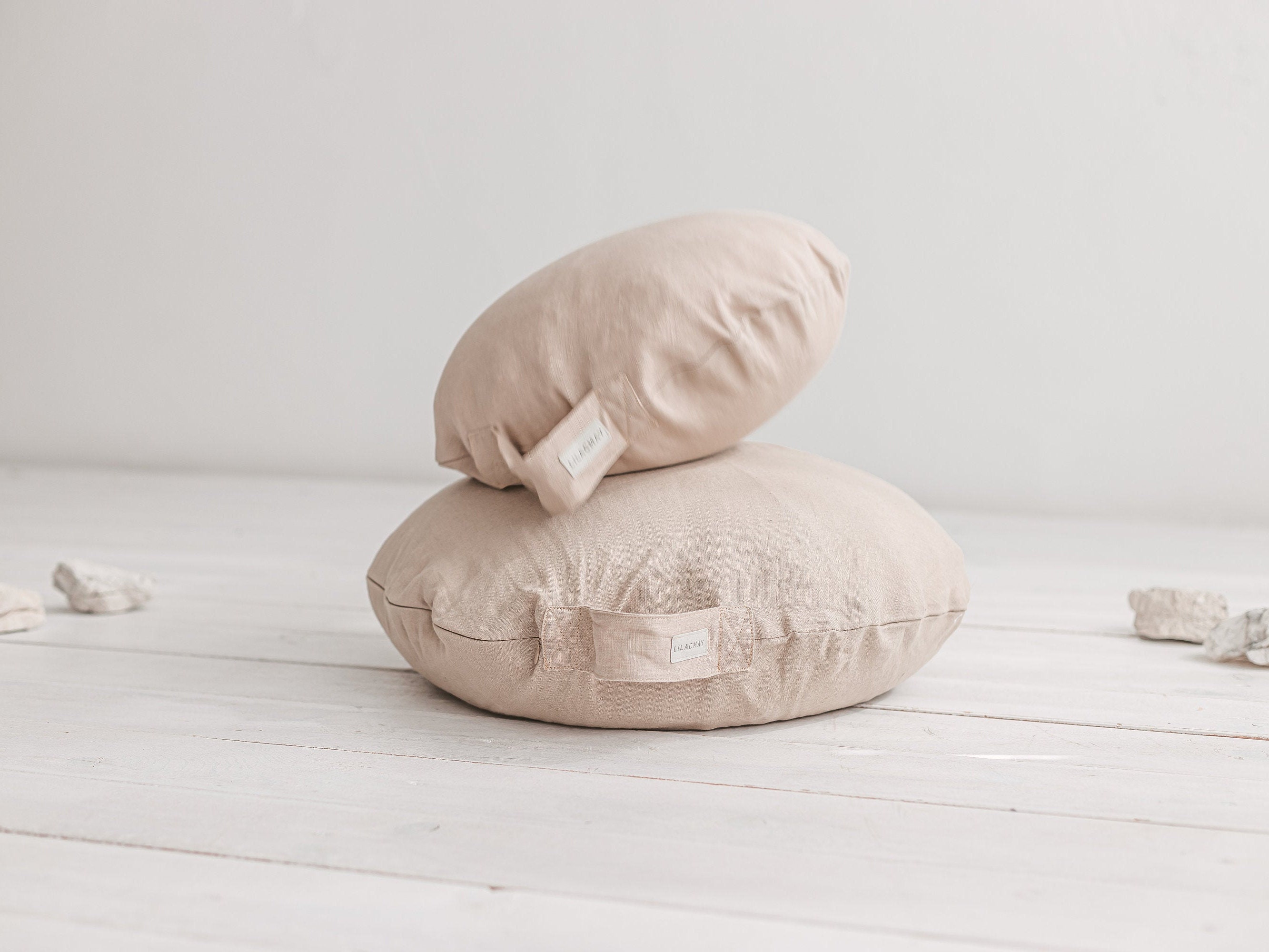 linen floor pillow