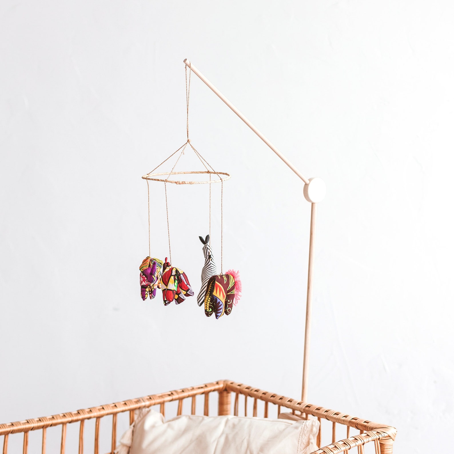 Baby Mobile Holder for Crib Wooden Cot Mobiles Arm From Ash Etsy