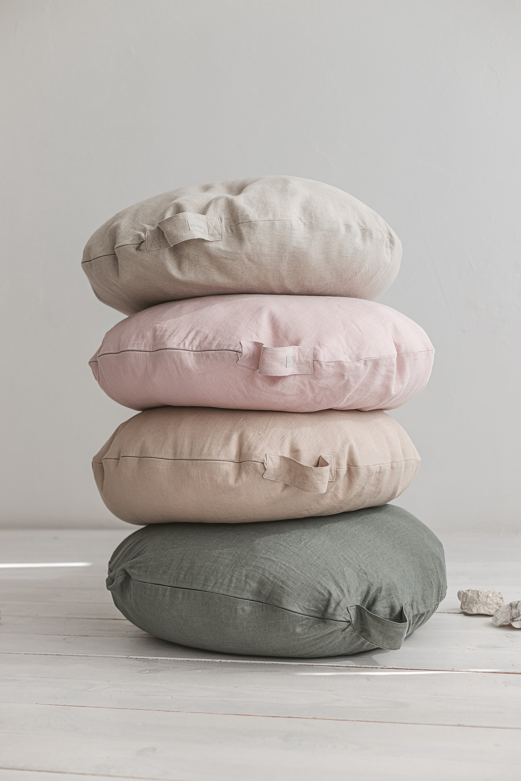 Linen Floor Pillow Meditation Pillow Yoga Pillow in Forest Etsy