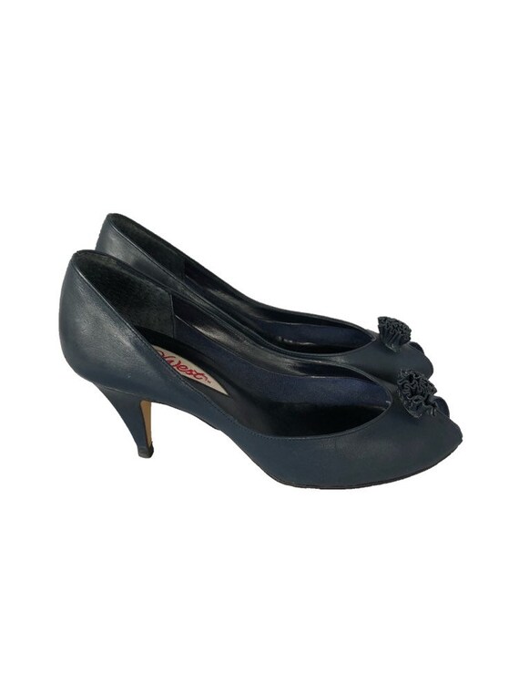 9 west black pumps