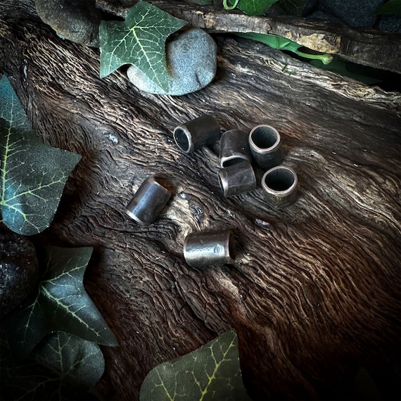 Hand Forged Iron Beads (For Beards, Dreadlocks, Hair, etc.)