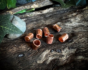 Hand Forged Copper Beads (For Beards, Dreadlocks, Hair, etc.)