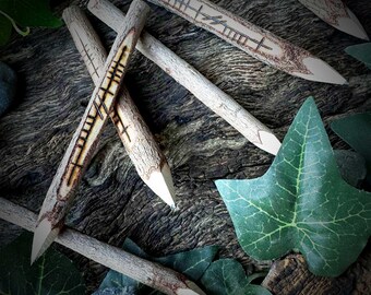 Ogham Stave Forest Pencil - Ancient Irish (Eagna - Wisdom)