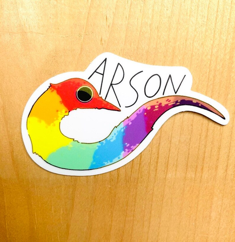 Worm on a string pride LGBTQ sticker gay night lesbian ...