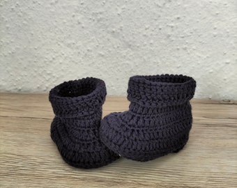 Crochet Baby Work Boots, Blue Rubber Boots, Baby Boy Shoes