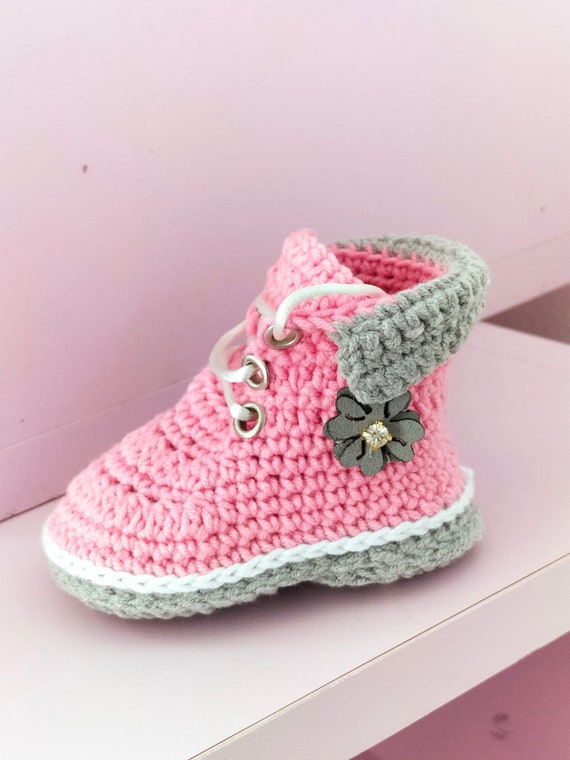 Pink baby work boots deals