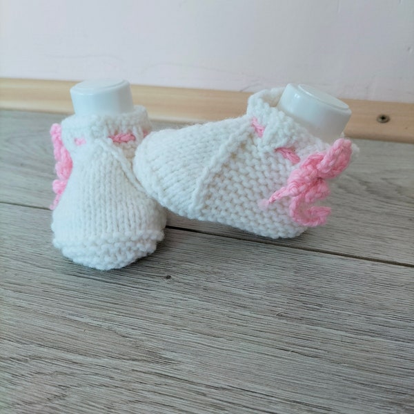 Baby Girl Socks, Champagne Outfit Socks, Cotton Newborn Socks, Merino Baby Shoes