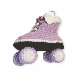 Virkade rullskridskor till babyn, Purle-flickstövlar, nyföddfotorekvisita, personlig babyshowerpresent, stickade skridskor