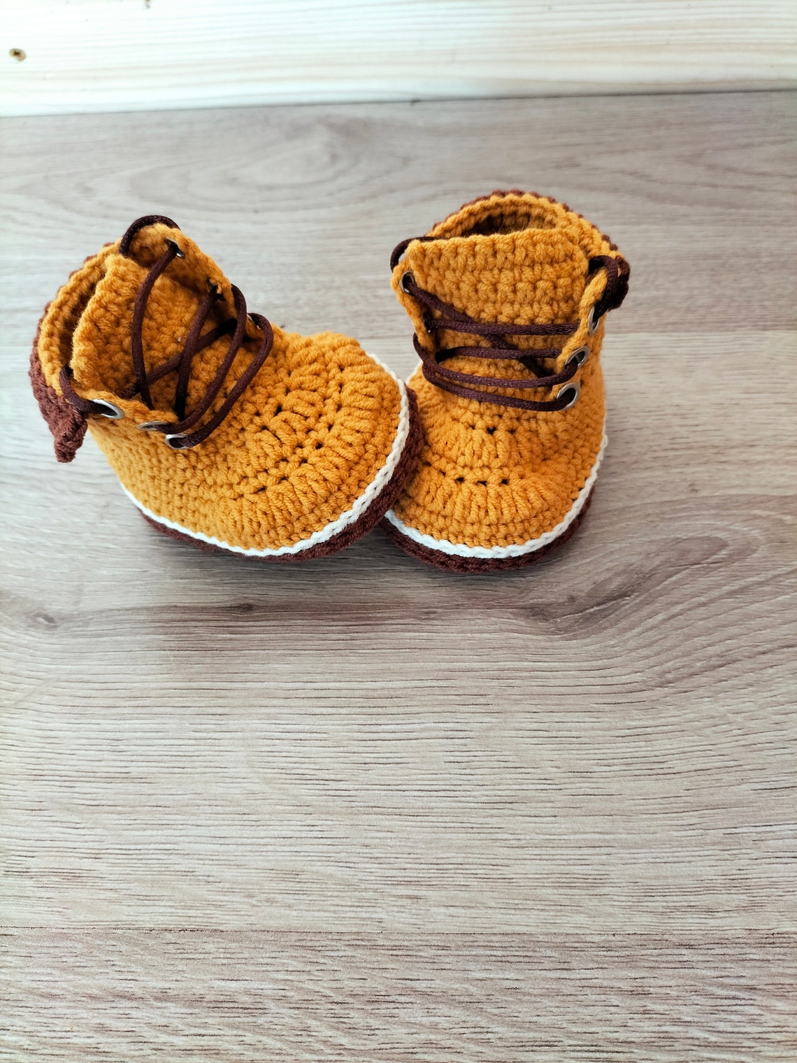 Baby Work Boots, Mustard Baby Girl Boy Boots, Heeled Boots, Cowboy