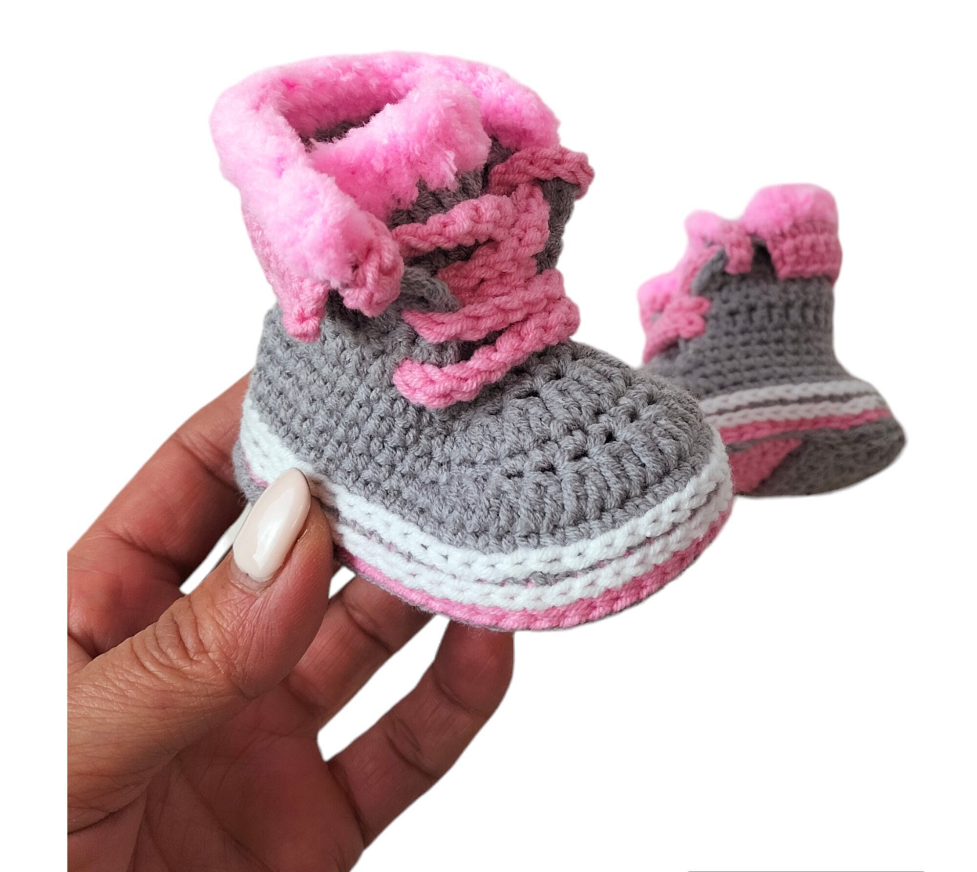 Pink baby work boots on sale
