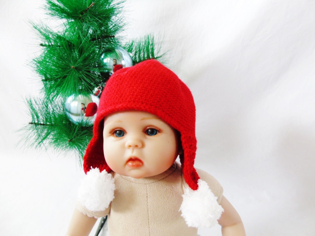 Baby Häkel Weihnachtsoutfit Set – Neugeborenen Fotorequisiten Mit Mütze, Hose & Stiefeln, 100% Baumwolle, 0–3 Monate, Handgefertigt – Perfekt Für Weihnachtsfotos