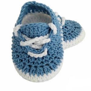 Crochet Baby Shoes,Newborn Boy Sneakers,Baby Outfit Boys
