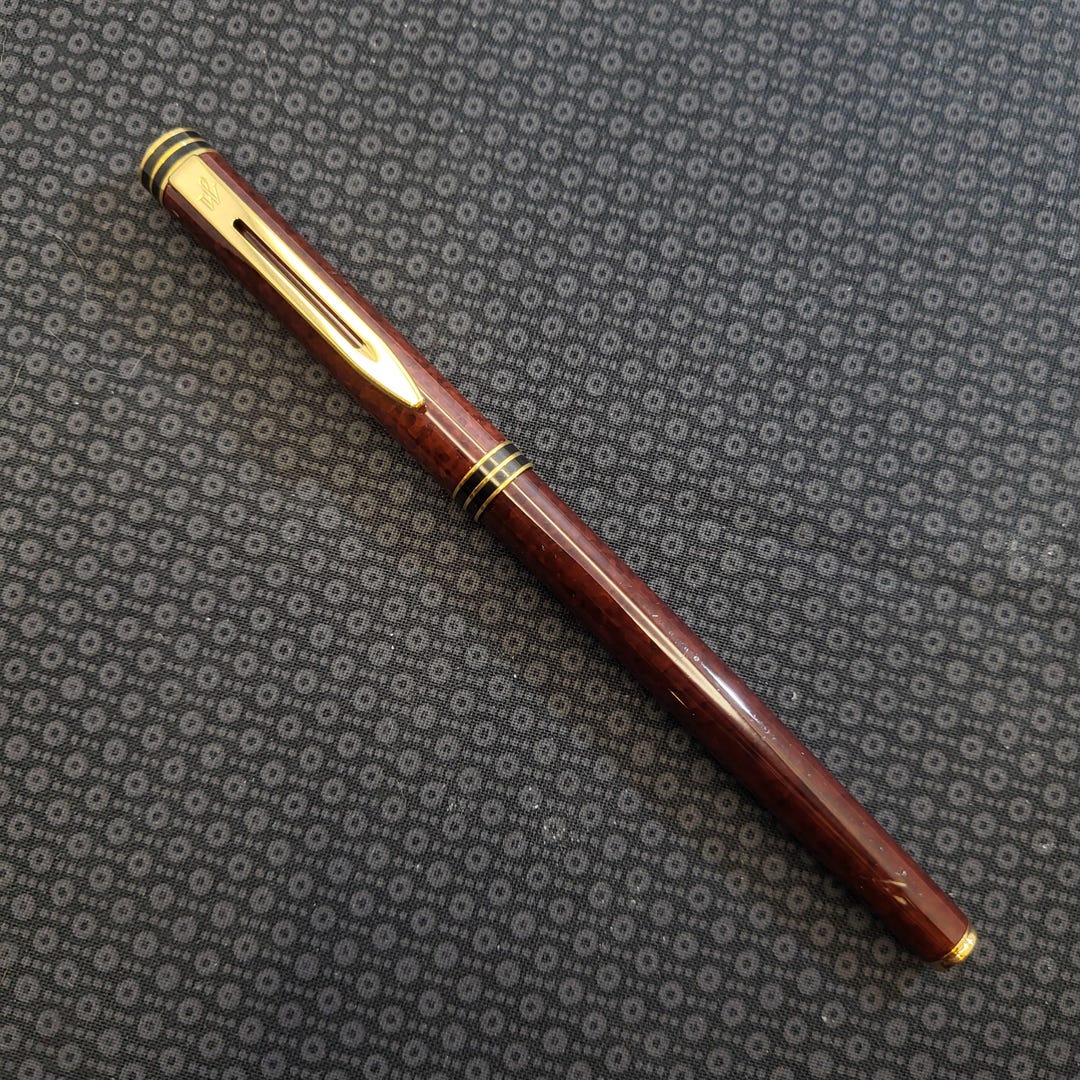 Stylo Plume Waterman Exclusive - Noir, Plume Or 18K - Excellent état - Occasion