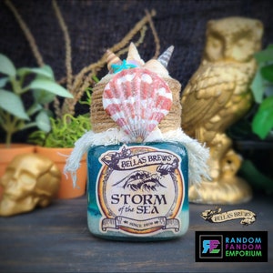 Storm of the Sea - Master of Potions Edition, Magical Fantasy Collectible, Ocean Magic Potion Sensory Jar