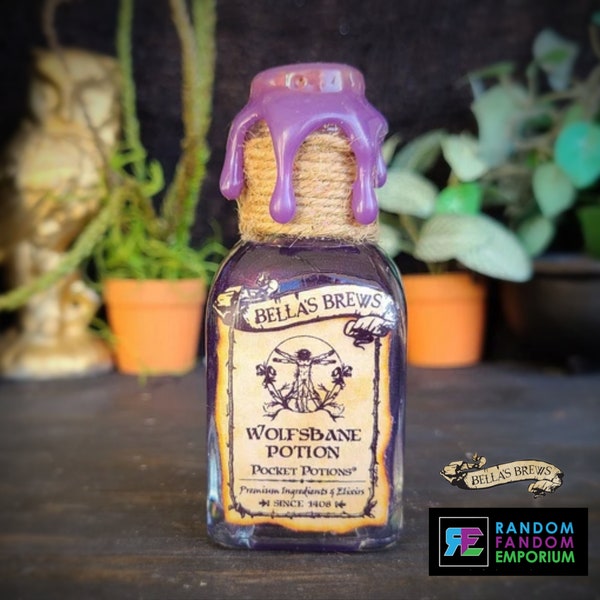 Werewolf Potion Pocket Potions, Do Not Consume, collect them ALL, Magical Witch & Wizard Collectible, Lycan Potion