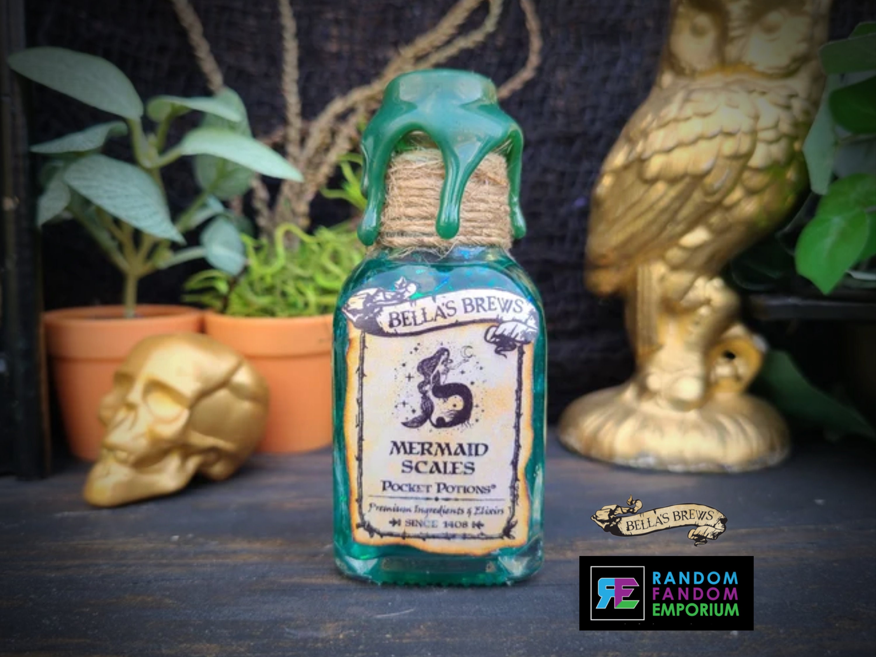 New Realistic Handmade Labels, Wizard, Potion Bottle Labels, Water Themed,  Party Decoration, Apothecary Jar, Potions Class, Myrtle, 