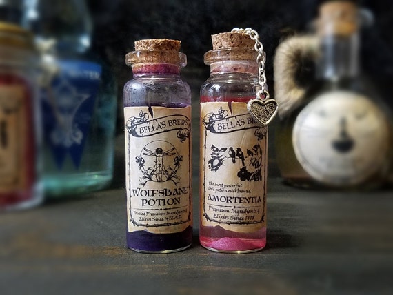 Wolfsbane Or Love Potion Magical Witch Wizard Collectible Etsy