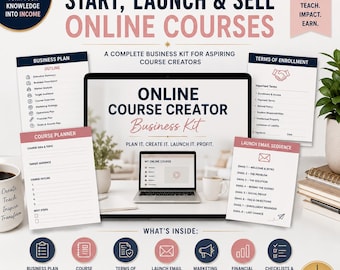 Kit de negocios para creadores de cursos online: planifica, lanza y vende cursos (descarga digital)