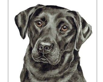 Dog Cards, Black Labrador dog, dog Cards, birthday dog cards, greeting cards, gift cards, dog portraits, dog greeting cards, dog gift cards