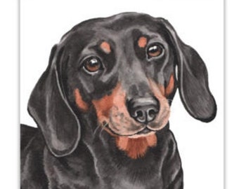 Dog Cards, dachshund, dachshund dog Card, birthday dog card, greeting card, dog gift card, dog portraits, dog greeting cards, dog gift cards