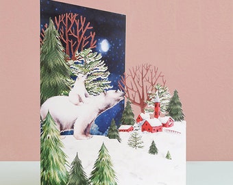 Christmas Card, Christmas, Christmas scene, Winter Card,  Seasonal Card, Holiday Card, Festive Card, Christmas Presents, Christmas greeting