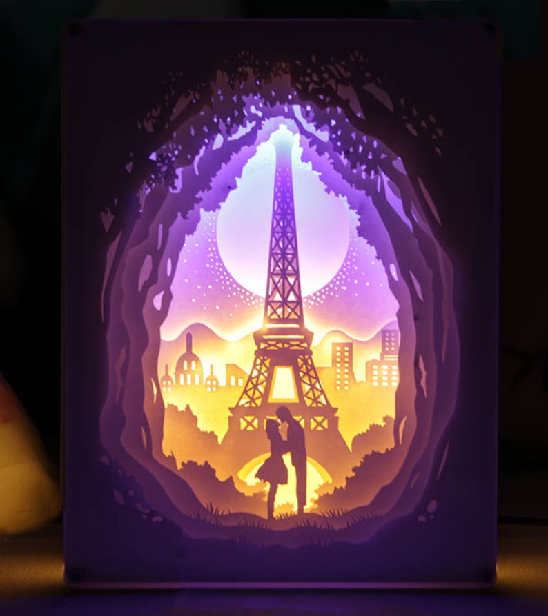 Paper Cut Light Box Children's Night Light Paper Cut Etsy