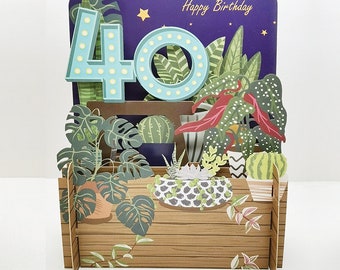 40 years old, Happy Birthday 40th,  40th boys card, 40 years old card, birthday card, birthday greetings, brother's card, son's card,