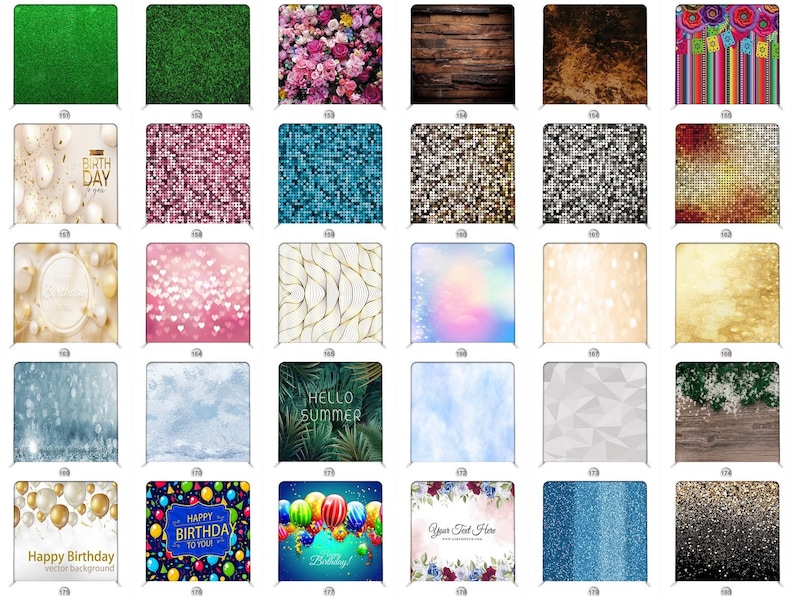 High Quality Double Sided Backdrop Fabric Cover, Free Custom Size and ...