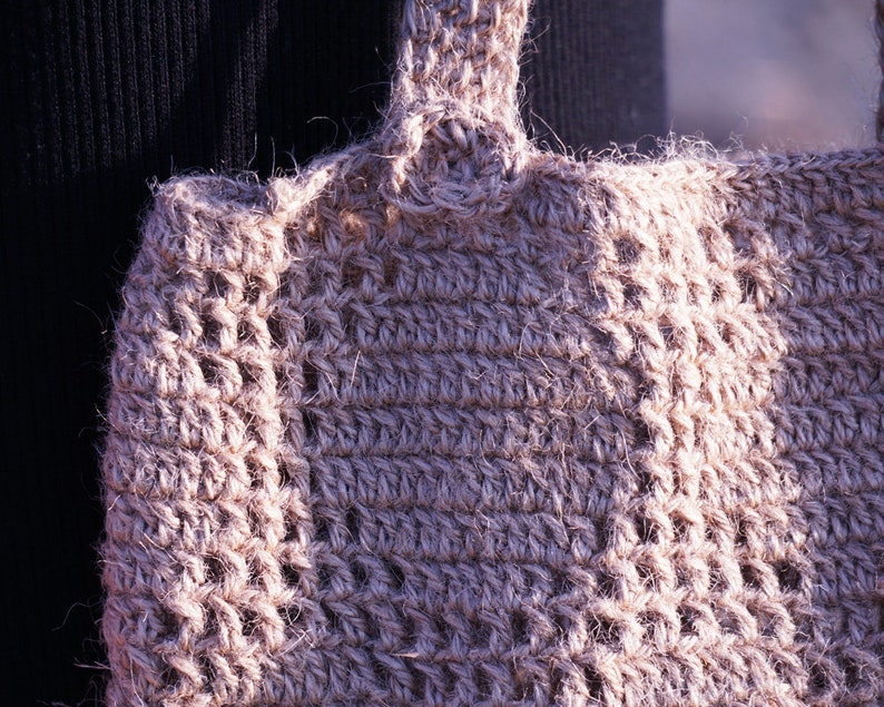 Raw Colored Spotty Bag With Hemp Yarn Shoulder Bag Jute Etsy