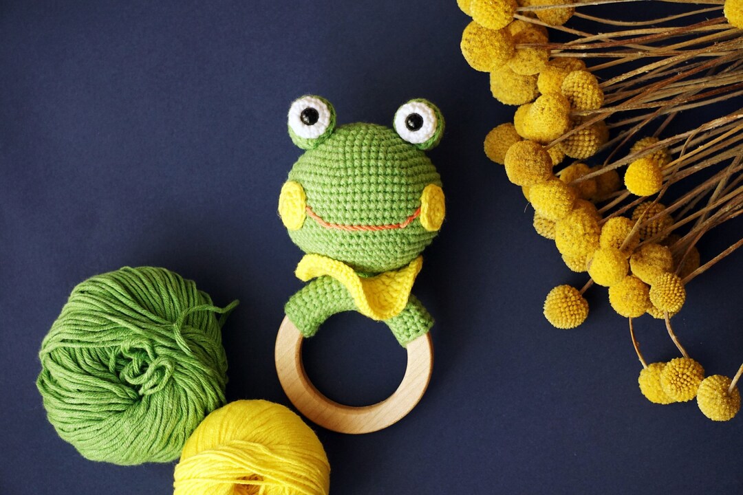 Rattle Frog Teether - PDF Only Crochet Pattern - Amigurumi - Etsy