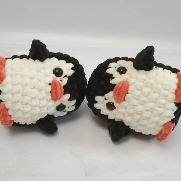 Crochet penguin plush