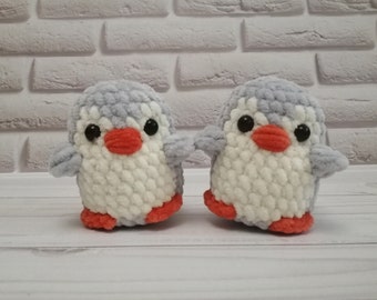 Crochet penguin plush cute desk accessory
