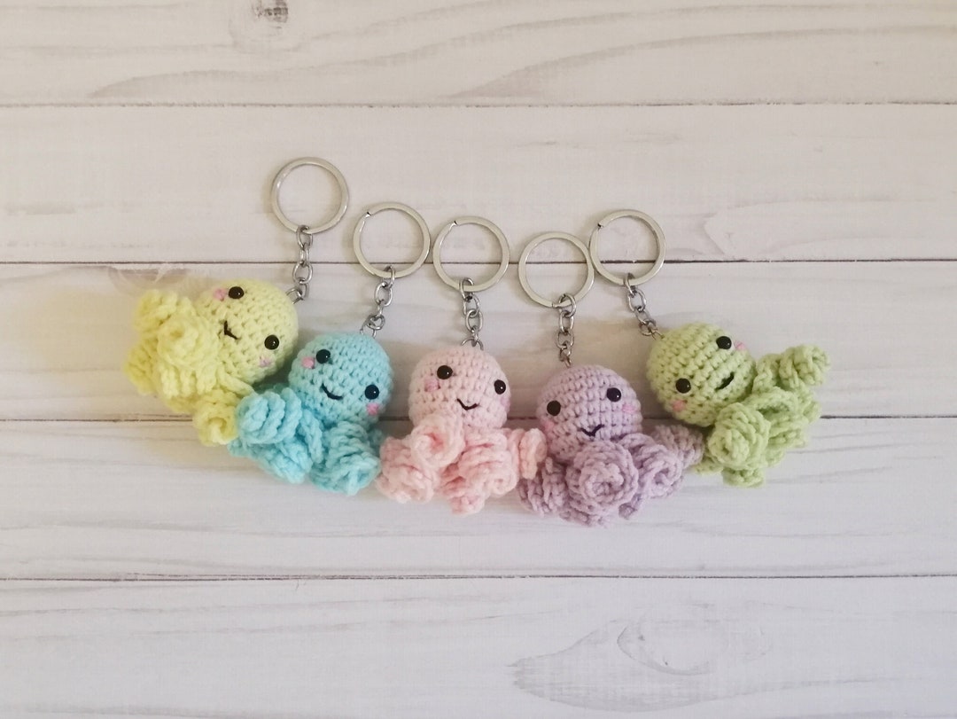 Crochet Keychain Octopus Etsy