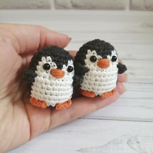 Amigurumi Pinguin, Kawaii Plüsch, Gehäkelte Pinguine