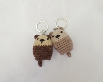 Gehäkelter Otter Schlüsselanhänger