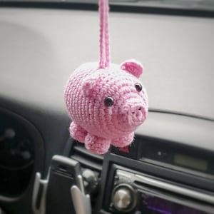 Niedliche Karikatur Schwein Auto Dekoration Kreative Weibliche